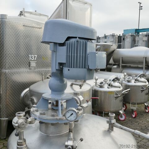 Δοχείο ανάδευσης 420 λίτρων από ανοξείδωτο ατσάλι V2A με προπέλα ανάδευσης.  9727