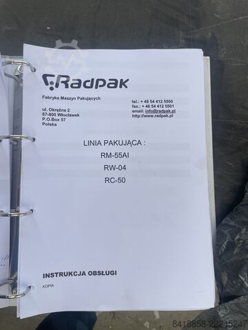 Linia do pakowania materiałów sypkich Radpak RM-55AI, RW-04, RC-50