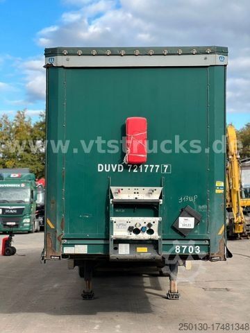 Brandalı açık yarı römork KRONE SD Pritsche + Plane Edscha-Verdeck