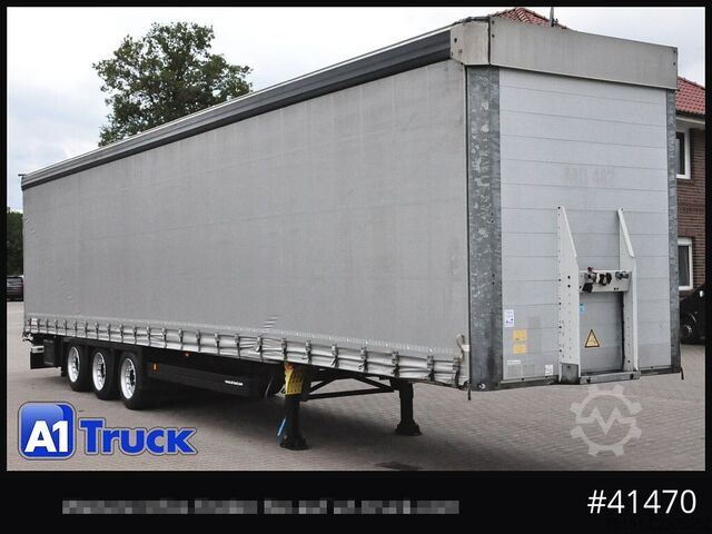 Brandalı açık yarı römork SCHMITZ Speed Curtain, Lift 455/40 R 22.5,