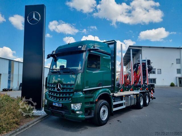 Holztransporter Mercedes-Benz Arocs 2651 L 6x4 Palfinger Epsilon TZ12-98