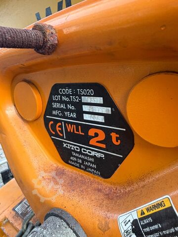 Paranco a catena Kito TS020