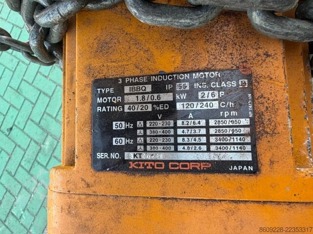 Paranco a catena Kito TS020