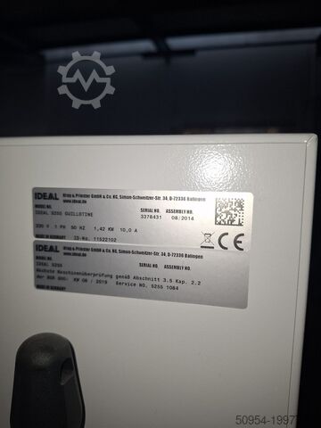 Papir skæremaskine Ideal 5255 Guillotine