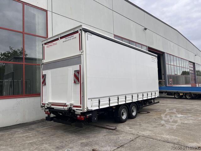 Otevřený přívěs s plachtou Möslein TPS 105 D-L  Planenanhänger, Ladebordwand + Durchladbar neuwertig