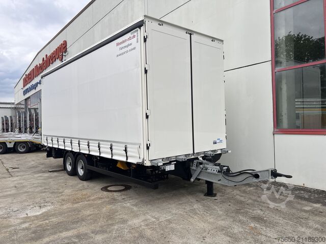 Otevřený přívěs s plachtou Möslein TPS 105 D-L  Planenanhänger, Ladebordwand + Durchladbar neuwertig