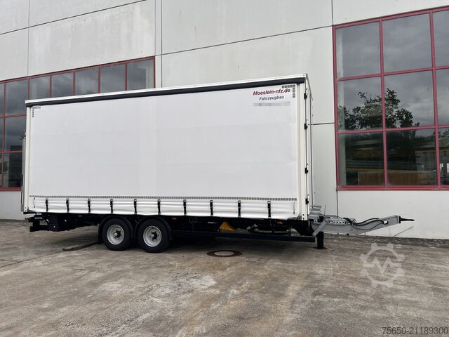 Otevřený přívěs s plachtou Möslein TPS 105 D-L  Planenanhänger, Ladebordwand + Durchladbar neuwertig
