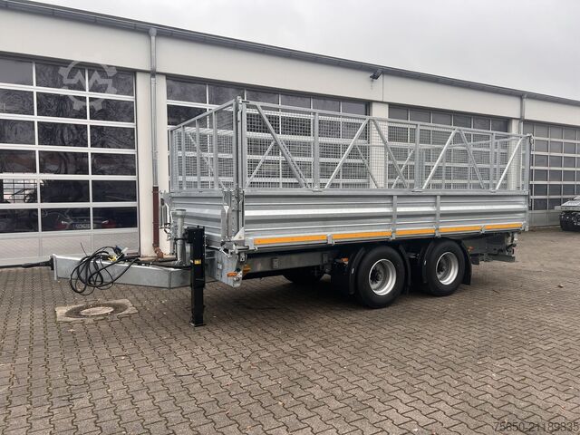 Tipper trailer Möslein TTD 19 AB  neuer 19 t Tandemkipper TiefladerGitteraufsatz