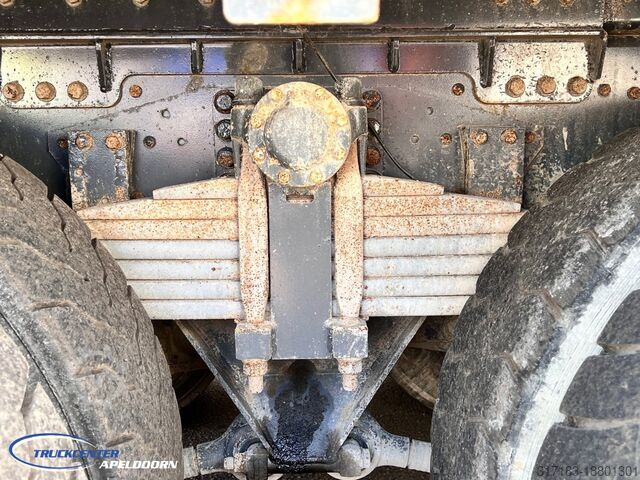 Kipper met kraan DAF CF 85.410 ATE, Hiab 166, 6x4 Steel spring