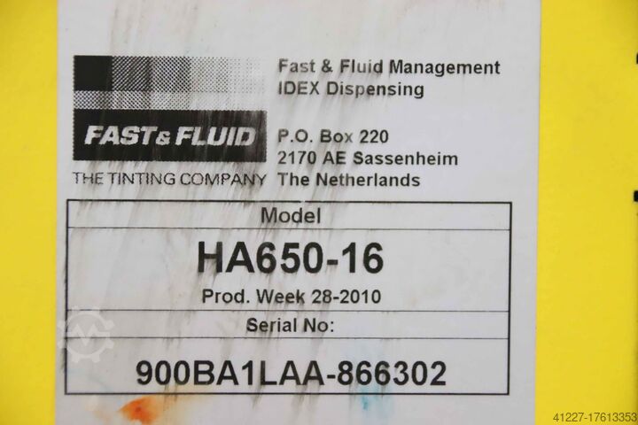 Dosing system FAST & FLUID HA650-16