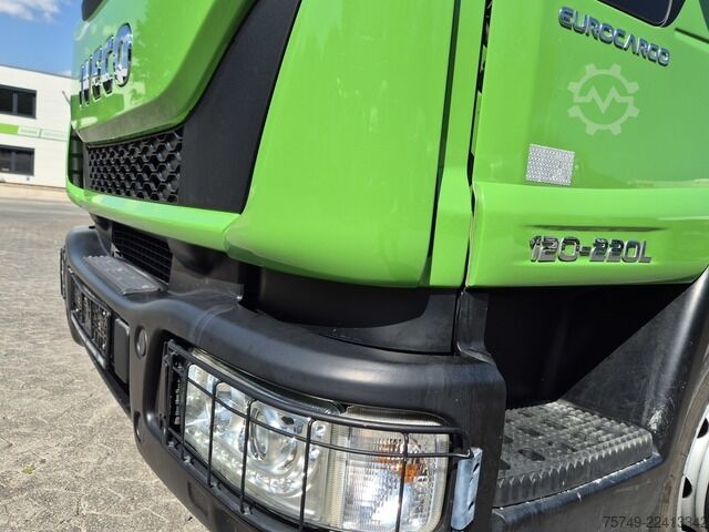 Kampós konténerszállító teherautó iveco EuroCargo 120-220L Abrollkipper HIAB Multilift