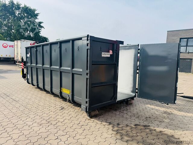 Návěs s výměnnou nástavbou  Abrollcontainer Container 6,5 m Kran  Fassi F150