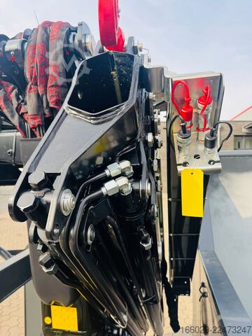 Návěs s výměnnou nástavbou  Abrollcontainer Container 6,5 m Kran  Fassi F150