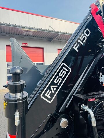 Návěs s výměnnou nástavbou  Abrollcontainer Container 6,5 m Kran  Fassi F150