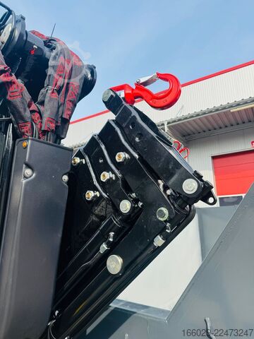 Návěs s výměnnou nástavbou  Abrollcontainer Container 6,5 m Kran  Fassi F150