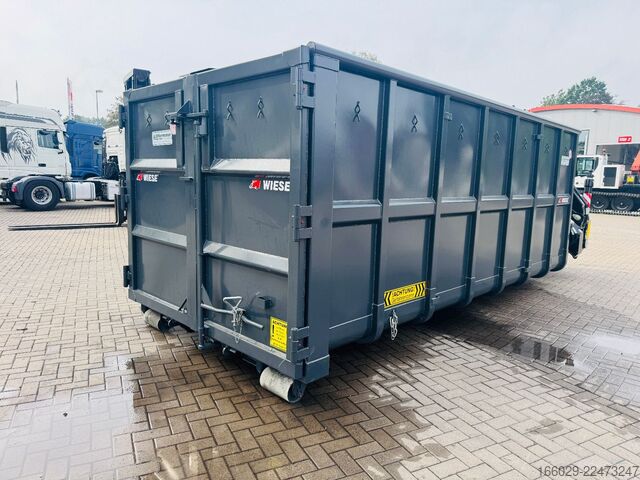 Návěs s výměnnou nástavbou  Abrollcontainer Container 6,5 m Kran  Fassi F150
