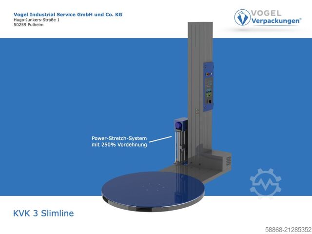 Halfautomatische palletwikkelaar  KVK 3 Slimline