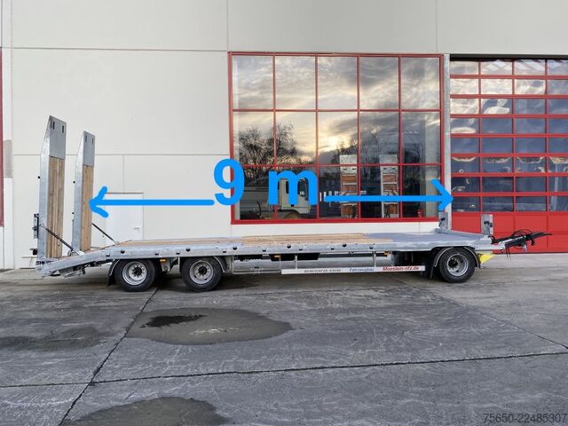 Dieplader oplegger Möslein T 3-9,20 F Blatt  3 Achs Tieflader mit gerader Ladefläche 9 m, Neufahrzeug