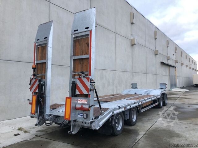Tieflader Anhänger Möslein T 4 VB H1  neuer 4 Achs Tieflader hydraulischen Rampen