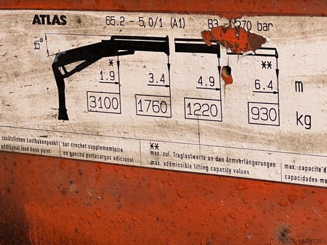 Andre IVECO 140 E 24 Allrad 4x4 Single bereift Kran Atlas