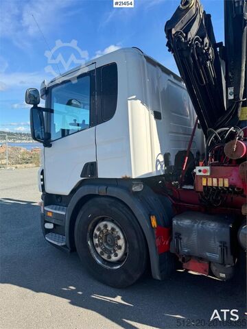Vrachtwagen met kraan Scania P340 Hook/crane truck 23 t/m Palfinger crane