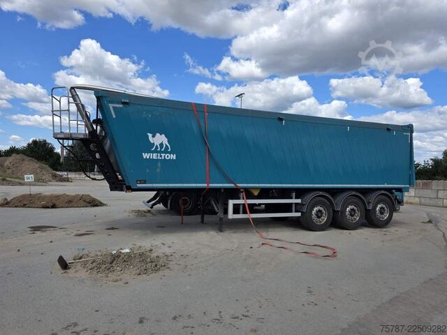 Naczepa wywrotka WIELTON ca 49 cbm Getreidekipper Unfall mit Kornschieber