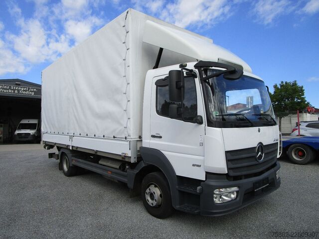 Gardinsided kassevogn MERCEDES-BENZ Atego 818L *6,10m+LBW+KLIMA+AHK+1-Hand*
