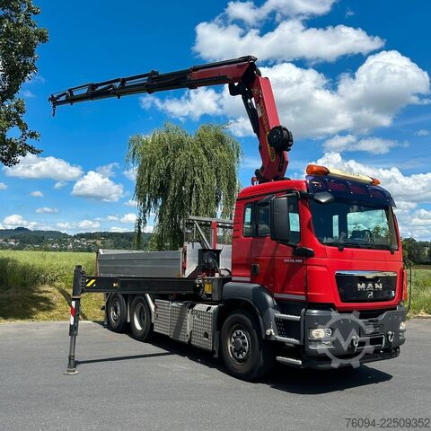 Sklápěcí vůz MAN TGS 28.480 6x4-4 ALLRAD KRAN 19m SEILWINDE Wechs