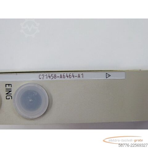Komponent Siemens C71458-A6464-A1 Karte