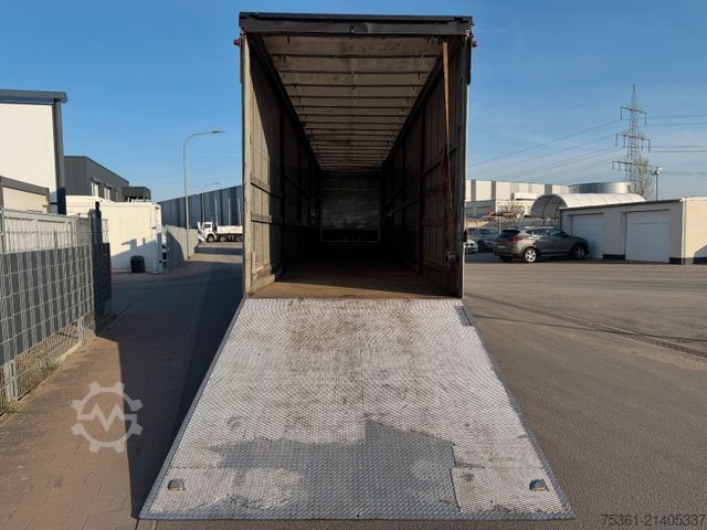 Semirremolque de plataforma baja  Wiese Gabel Stapler Transport Tieflader WINDE