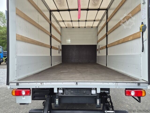 Transportador con plataforma y toldo Fuso Canter 7C18 Aut., Bordwand Pritsche Plane 6Tkm!