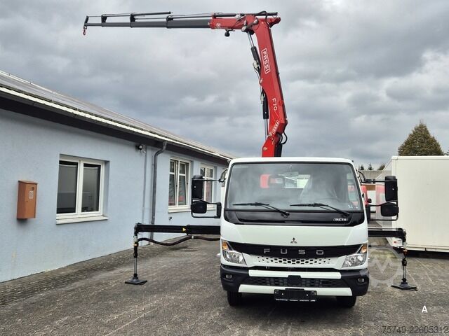 Furgoneta pick-up Fuso FUSO 9C18 Canter Alu Pritsche 5.5m Kran 3x hydr.