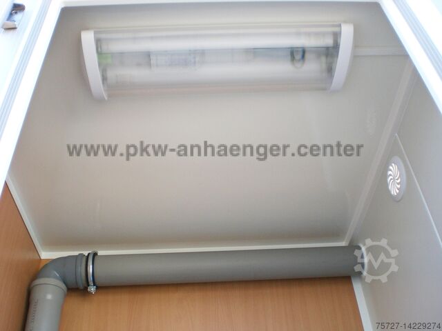 Andre Vezeko MOBI3211 Bauwagen 4-Personen Chemie-WC Lager 1300kg 313x217x212cm Mannschaftswagen