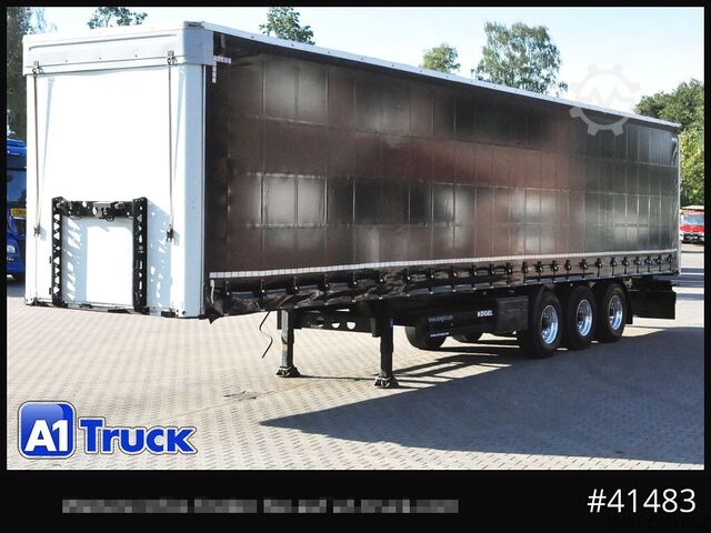 Öppen semitrailer med kapell Kögel S 24 Tautliner, Alufelgen, neue Plane, VDI 2700
