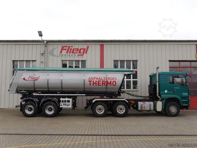 Kipper Auflieger Fliegl 2 oder 3-Achs Thermokipper Asphaltprofi