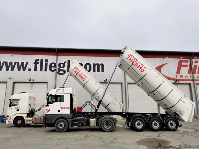 Kipper Auflieger Fliegl 2 oder 3-Achs Thermokipper Asphaltprofi