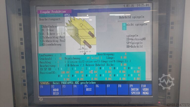 CNC Dübelbohr- und Eintreibmaschine KOCH WINDOOR