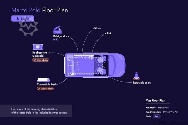 Husbil Mercedes Marco Polo 2021 | Cambio automatico | Tetto a soffietto