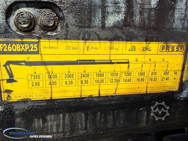 Plataforma de carga DAF CF 75.310 Fassi F260XP 5+2, Euro 5