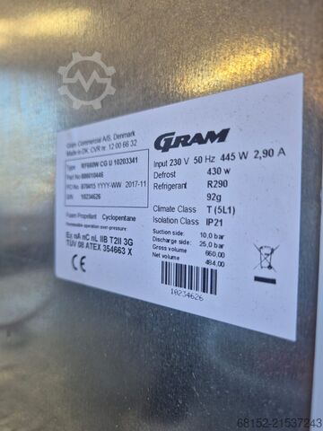 Gram R290 Koelkast Gram R290 Fridge R290