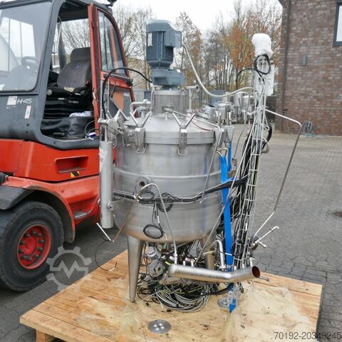 300 Liter beheiz-/kühlbarer Druckbehälter, Aisi 316 mit Scheibenrührwerk  9771