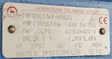 920 Liter pharmaceutical process vessel with magnetic agitator (AISI316L) MAVAG Verfahrenstechnik AG 9680