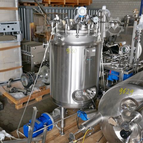 390 Liter beheizbarer/kühlbarer Druckbehälter, Aisi 316 mit Magnetrührwerk Pharmatec GmbH 9630