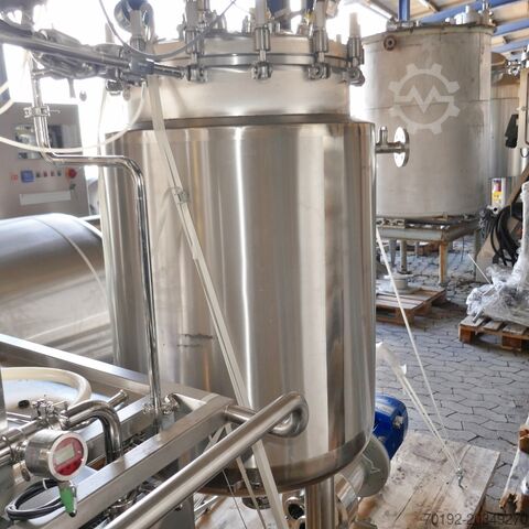 390 Liter beheizbarer/kühlbarer Druckbehälter, Aisi 316 mit Magnetrührwerk Pharmatec GmbH 9630