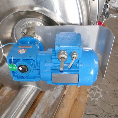 880 Liter beheizbarer/kühlbarer Druckbehälter, Aisi 316 mit Magnetrührwerk  9629