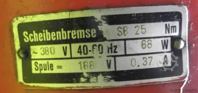 Gearmotor 0,5 / 0,9 kW 21/63 o / min Stephan Werke ZOD100L18-4/12SB25