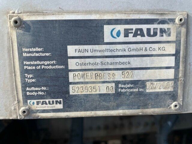 Vuilniswagen Mercedes-Benz 2628 Econic 6x2 Faun PowerPress