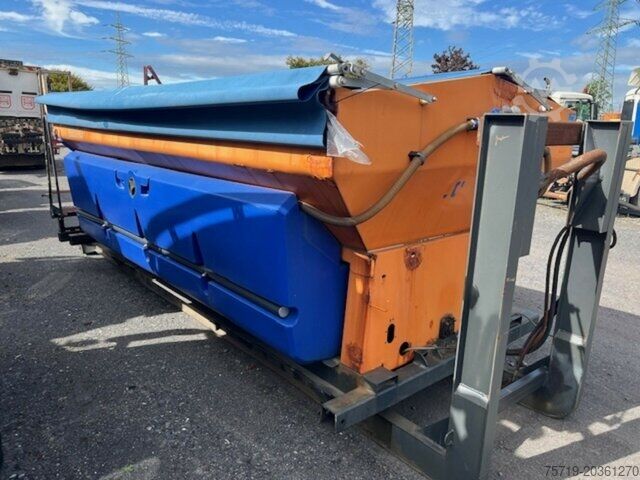 Roll-off tipper truck Schmidt ARK Salzstreuer Stratos S70 7cbm