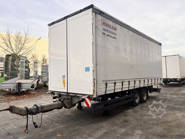 Otwarta przyczepa z plandeką Möslein TPW 105 D 7,30  Tandem- Schiebeplanenanhänger zum Durchladen