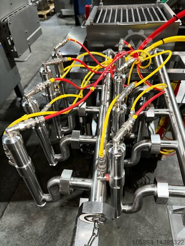 Sistema de depósito de molhos sobre Multivac Apple Twin LP